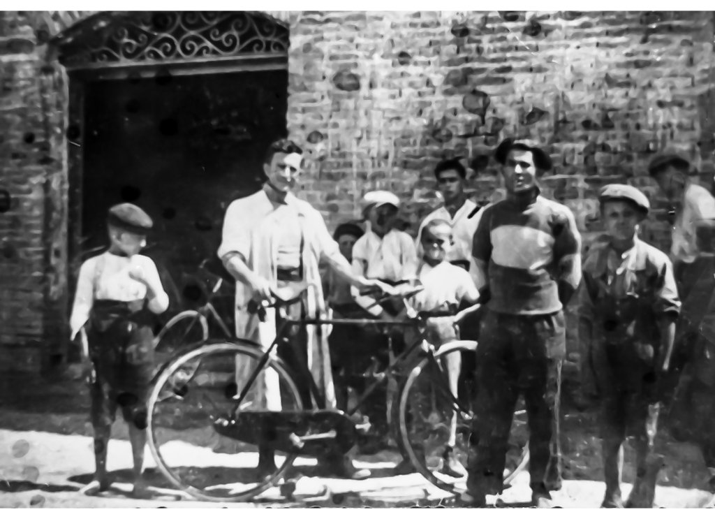 in bicicletta